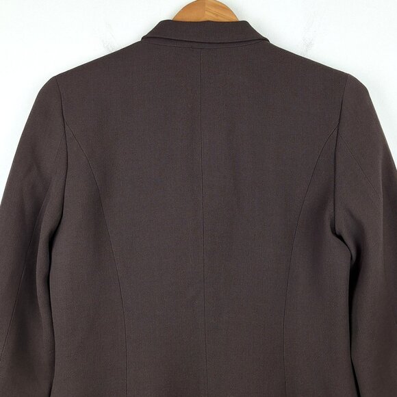 J Crew Womens Brown Jacket Blazer Size 6. 100% Wool Made in Japan Lined Vintage - Picture 6 of 12